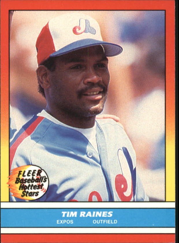 1988 Fleer Hottest Stars Baseball Cards        031      Tim Raines